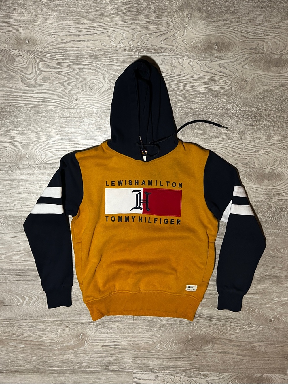 Tommy Hilfiger Lewis Hamilton Mustard & Navy Hoodie